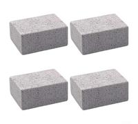 4 Pack Grill Cleaning Brick Blocks Heavy Duty Pumice Stone, for Griddle BBQ Accessories Safe Non Scratch Indoor Outdoor Use Foam Glass Cleaner
