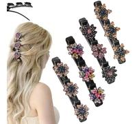 4 Pack Hair Bands for Women, Headband Hairbands Hair Accessories for Women, Headbands for Women's Flower Braided Hairband for Girls, Create a Variety Of Stylish Hairstyles (01#-4 pack, 1)