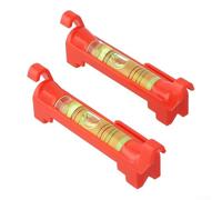 4-Pack Hanging Line Level with Molded Hooks for Horizontal Bubble Alignment - String Level Tool for Construction, Masonry, Flooring, Shelving & DIY