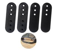 4 Pack Hat Extender, Size Extension Accessories, Snapback Extender, Hat Extender Snapback for Caps Repairing, Add Size and Comfort, Snap-in and Go Blac Black