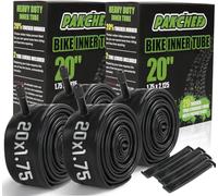 4 Pack Heavy Duty Bike Tube for 20 x 1.75/1.95/2.10/2.125 - Thicker Butyl Rubber Bicycle Inner Tube with 32mm AV Valve - 20 Inch Bike Tube for MTB BMX Cruisers by PAKCHEF