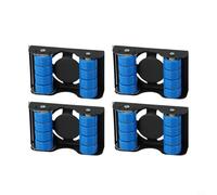 4-Pack Heavy-Duty Furniture Mover Rollers with Brakes - 350kg Capacity Carbon Steel Dolly Wheels for Sofas, Beds & Cabinets - Smooth-Glide Ru(Black)