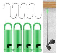 4 Pack Heavy Duty Garage Storage Hooks for EGO Power Mu-ltihead System Attachments/Wall Mount/Ego Tool Wall Mount/Tool Storage to Organize Tools/Power Tool Hanger for Garage or Basement (Greener)