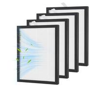 4 Pack HEPA Filter for Meaco Dehumidifier 20L 20LE Low Energy, Not Compatible with MeacoDry Arete Series 20L 18L & 25L (26x19x1cm)