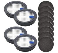4 Pack HEPA Filters and 8 Pack Sponge Filters Replacement for Afoddon A200Pro/A200, ORFELD B08/C10A/C10G/V16 Pro, Compatible with NEQUARE S12, S25, S26 Series Cordless Vacuum Cleaner