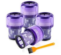 4-Pack HEPA Filters for Dyson V12 Series - Compatible with V12 Detect Slim Absolute Extra, V12 Slim Motorhead, V12 Detect Slim Fluffy, V12 Detect Slim Total Clean - Replace Part # 971517-01