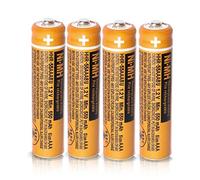 4 Pack HHR-55AAABU 550mAh NI-MH AAA Rechargeable Batteries for Panasonic 1.2V Rechargeable Battery AAA for BT Gigaset Cordless Phones
