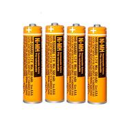 4 Pack HHR-55AAABU NI-MH Rechargeable Battery for Panasonic 1.2V 550mAh AAA Battery for Cordless Phones
