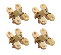 4 Pack Hidden Hinge Invisible Hinge for Cabinet Door, Zinc Alloy Hidden Door Hinge 180 Degree Swing Hinges for Wooden Box Front Door, 0.61'' Leaf Width, 2-3/8" Leaf Height, Gold