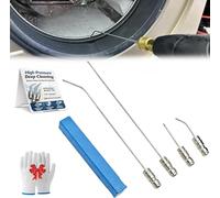 4 Pack High Pressure Washer Nozzle Kit, 1/4 Inch Quick Connect Stainless Steel Extensions for Washing Machine Drum Gap, Ac Coil, Rv Water Heater Flush & Narrow Crevice Vehicle Maintenance