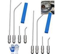 4 Pack High Pressure Washer Nozzle Kit for Drum Washing Machine & AC Cleaning, 4 Pack High Pressure Washer Nozzle Kit for Washing Machine & Ac Cleaning, Water Heater Flush Kit, Quick-Connect (2set)