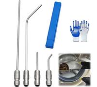 4 Pack High Pressure Washer Nozzle Kit for Drum Washing Machine & AC Cleaning, 4 Pack High Pressure Washer Nozzle Kit for Washing Machine & Ac Cleaning, Water Heater Flush Kit, Quick-Connect (1set)