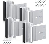 4 Pack Home Security Door Lock,3inch Door Reinforcement Lock with 32 Screws,Withstands 800lbs of Force,Childproof Safety Locks Stop Unauthorized Entry for Home Privacy