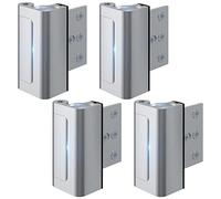 4 Pack Home Security Door Lock Withstand 800 lbs for Inward Swinging Door,Door Reinforcement Lock with 8 Screws to Prevent Unauthorized Entry, Child Proof Door Locks for Home Security and Privacy
