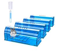 4 Pack Humane Mouse Traps No Kill, Live Mouse Traps Indoor for Home, Reusable Mice Small Rat Trap Catcher for House & Outdoors