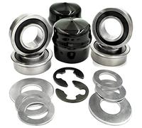 (4 Pack) Husqvarna, AYP, Craftsman, 532124959 Front Wheel Bushing to Bearing Conversion Kit - OEM UPGRADE, HD Switch