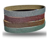 4 Pack Inch Coarse, Medium, and Fine Grits Assortment Non Woven Surface Conditioning Sanding Belts for Knife Makers and Metal Fabricators Profession Sander Belt (1-1/2 x 30 Inch)