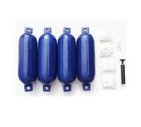 4 Pack Inflatable PVC Boat Fenders with Ropes, G0 G1 G2 G3(Blue,G1)