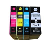 4 Pack Ink Cartridge, Compatible with Canon, PGI2500 IB4050 | PGI-2500 XL, Maxify MB5050 MB5350, Black Cyan Magenta Yellow