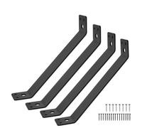4 Pack Inside Moun 45 Degree Angle Bracket 7.3 x 1.5 Inch Heavy Duty Corner Brace 45 Degree Support Knee Braces Post to Beam Thickness 3mm