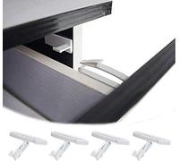 4-Pack Invisible Drawer Locks - Child Safety Cabinet Latches | Strong Adhesive Baby Proofing Locks for Cupboards, Cabinets & Furniture (Hidden & Childproof Design)