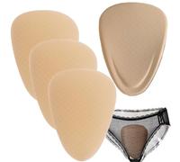4 Pack Invisible woman Privacy Concealment Pads Underwear Insert Pad; Reusable Seamless Prevention Hiding Shaping Panties Pad; Avoid Embarrassing Lines & Bulges