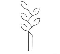 4-Pack Iron Plant Climbing Frame for Vines and Flowers, Rust-Resistant Indoor/Outdoor Vertical Support Stand, Space-Saving Potted Plant Tie and Grow Frame