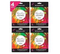 4 Pack Keratin Gloves Premium Hand Mask by Bodipure for Moisturizing Dry Hands