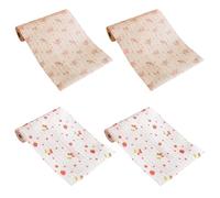 4 Pack Kitchen Drawer Liners 2 Sizes Total 30cm*1000cm Waterproof Kitchen Cupboard Liner Non Slip Lining Paper for Drawers Bedroom Closets Wardrobe Shelves Dresser Shelf Shoe Cupboard
