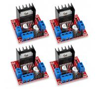 4 Pack L298N Motor Driver Module, DC Dual H-Bridge Motor Controller Board for Arduino UNO R3 Mega2560 Raspberry Pi, DC Motor Driver for Smart Car Robot DIY Projects