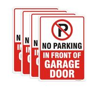 4 Pack Large 14"x10" No Parking In Front of Garage Door