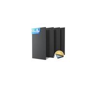 4 Pack Large Acoustic Panels Sound Absorbing with Self-Adhesive, 47.2”*23.6”*0.36” High Density Sound Proof Foam Panels for Walls, 3D Vertical Soundproof Wall Panels for Home Studio Office Decor-Black