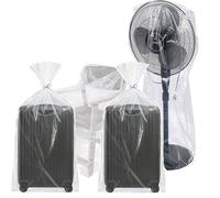 4 Pack Large Clear Plastic Bags,90 * 120CM and 100 * 150CM,Heavy Duty Storage Bags, Dustproof, Apply to Quilts, Suitcases, Plush Toys, Office Chairs, Clothes,Giant Plastic Bags for Luggage