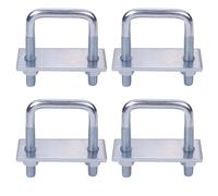 4 Pack Leaf Spring Clamp Kit Fits Leaf Springs Up to 2.5” Wide Locks Leaf Springs Together for Stabilizing Provides Better Control of Axle Torque