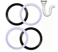 4 Pack Leakproof Seal Washer, Sink O Ring Seal Washer, Basin Plug Sealing Washers for 110mm Sink Basket Strainer Seal Waste