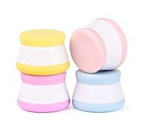 4 Pack Leakproof Silicone Travel Cosmetic Containers, 20ml Empty Makeup Face Cream Jars Bottles Multifunction Container for Crema Powder Loose Tea Vintamin