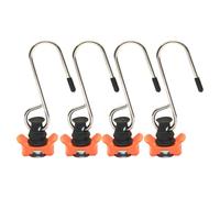 4 Pack Load Securing Hooks for Airline Rails Secure Cargo Management Hold Accessories for Campers Transportation Storage Airline Hooks