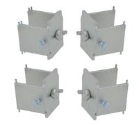 4 Pack Long Sided Dori Block Bricklaying Clamp Lock Zinc Plated Bolt with Bolt 40mm, 50mm Profile Pole Precision Alignment