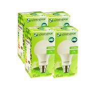 (4 Pack) Lowenergie A60 LED Bulb 7w B22 3000K