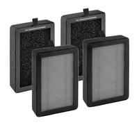 4 Pack LV-H128 Replacement Filter Compatible with LEVOIT LV-H128/ ROVACS (RV60)/ PUURVSAS (HM669A) Air Purifier, LV-H128 H13 True HEPA Filter, 3-in-1 Activated Carbon Filters, Replace #LV-H128-RF