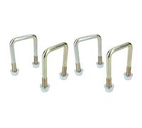 4 Pack M10 50mm x 80mm U-Bolt N-Bolt for Trailers with Nuts HIGH TENSILE