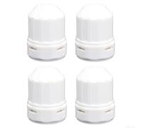 4-Pack M30x1.5 Flow Regulator for Heating Valves White | Optimizes temperature, ensures consistent comfort, fits TRV valves, white finish, 4-pack value