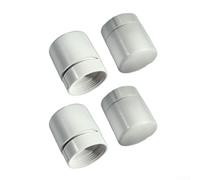 4 Pack M30x1.5 Water Distributor Regulating Cap White Plastic Adjustable Rotating Cover for Floor Heating Manifold and Radiator TRV Switch Temperature Control Valve(B)