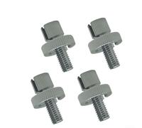 4-Pack M8 Motorcycle Brake Clutch Cable Adjuster Bolts with Lock Nuts | for Most Handlebar Perches, Fit Dirt Bike Street Cruiser for atv for quad, Easy Installation Hardware Kit(Silver)