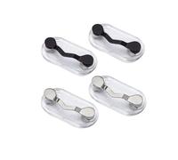 4 Pack Magnetic Eyeglass Holder,Magnet Pin, Pins for Clothes Shirt ,Magnetic Reading Glasses Holder Name tag Badge Holder Sunglass Holder ID Badge for Men and Women