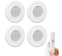 4 Pack Magnetic Remote Control Holder, TV Remote Magnetic Remote Organizer Strong Wall Mount - Multi-purpose for Appliance Remotes, Self-Adhesive No-Drill Mount, Easy Installation, Space-Saving