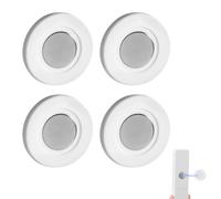 4 Pack Magnetic Remote Control Holder, TV Remote Magnetic Remote Organizer Strong Wall Mount - Multi-purpose for Appliance Remotes, Self-Adhesive No-Drill Mount, Easy Installation, Space-Saving