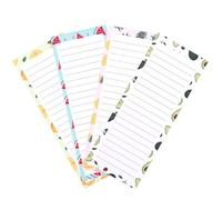 4 Pack Magnetic Shopping List Pad for Fridge 240 Sheets To Do List Pad | Thick Paper,Fruit Style Fridge Shopping List Magnet for Lists, Notes,Memo