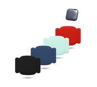 4 pack Magnetic Silicone Case For UGREEN FineTrack Anti-Loss Tracker,daunke Full Protection Cover(suitable for Elderly,Pets,Backpack,Luggage,Kids,Keys) Scratch-Resistant（Mint Green,Black,Blue,Red）