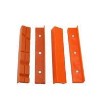 4-Pack Magnetic Soft Jaw Pads for 4 or 5 or 6 Bench Vises Mill/Drill Press Tools - PPT Medium Non-marring Orange Vise Jaw Covers Having Embedded Magnets(6inch Orange)